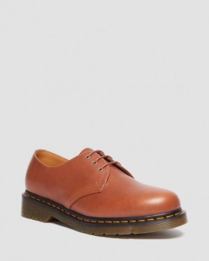 Dr. Martens 1461 Carrara Leather Oxford Shoes Brązowe | SN-DM84558