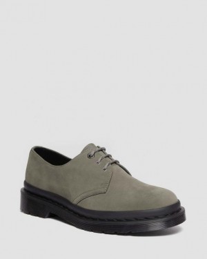 Dr. Martens 1461 Milled Nubuck Oxford Shoes Szare | SN-DM85024