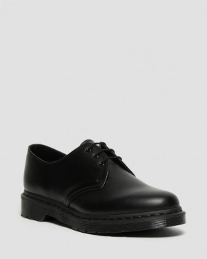 Dr. Martens 1461 Mono Smooth Leather Oxford Shoes Czarne | SN-DM85053