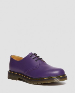 Dr. Martens 1461 Smooth Leather Oxford Shoes Fioletowe | SN-DM85029