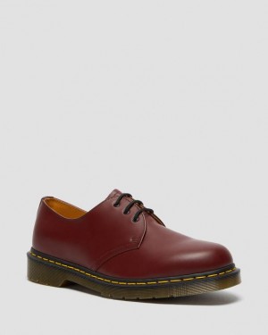 Dr. Martens 1461 Smooth Leather Oxford Shoes Różowe Czerwone | SN-DM85041