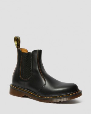 Dr. Martens 2976 Vintage Made In England Chelsea Boots Czarne | SN-DM84336
