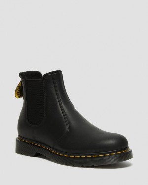 Dr. Martens 2976 Warmwair Leather Chelsea Boots Czarne | SN-DM84926