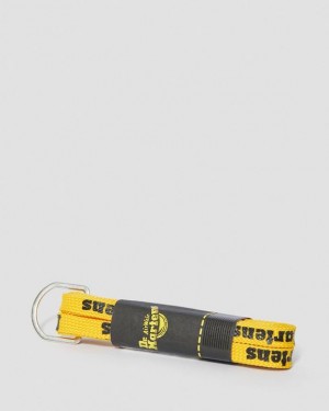 Dr. Martens 55 Inch Flat Shoe Laces (8-10 Eye) Yellow/Black | SN-DM85194