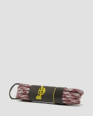 Dr. Martens 55 Inch Round Marl Shoe Laces (8-10 Eye) Czerwone | SN-DM85182