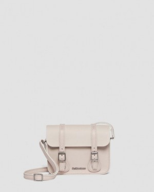 Dr. Martens 7 Inch Leather Crossbody Bag Szare Brązowe | SN-DM84749