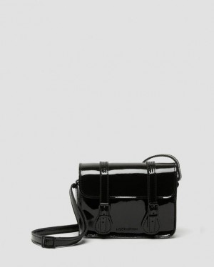 Dr. Martens 7 inch Patent Leather Crossbody Bag Czarne | SN-DM84756