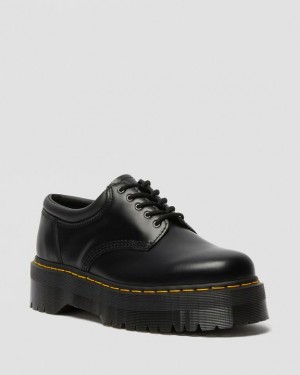 Dr. Martens 8053 Leather Platform Casual Shoes Czarne | SN-DM85054