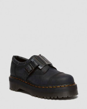 Dr. Martens 8053 Quad Hinge Platform Causal Shoes Granatowe | SN-DM84746