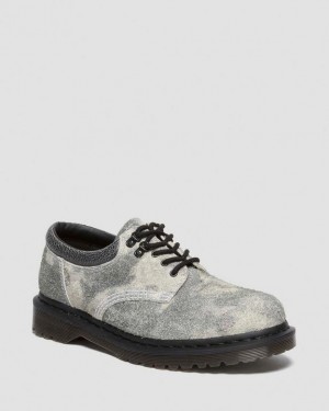 Dr. Martens 8053 Stonewashed Suede Casual Shoes Grey/Black/White | SN-DM85061