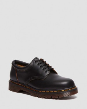 Dr. Martens 8053 Vintage Smooth Leather Oxford Shoes Czarne | SN-DM84563