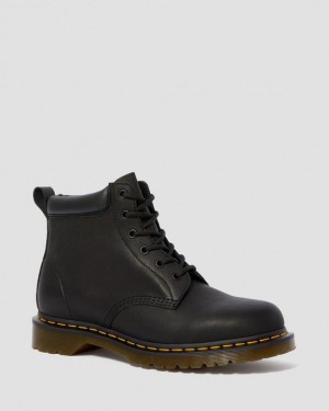 Dr. Martens 939 Ben Boot Leather Lace Up Boots Czarne | SN-DM84843