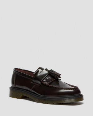 Dr. Martens Adrian Arcadia Leather Tassel Loafers Różowe Czerwone | SN-DM84494