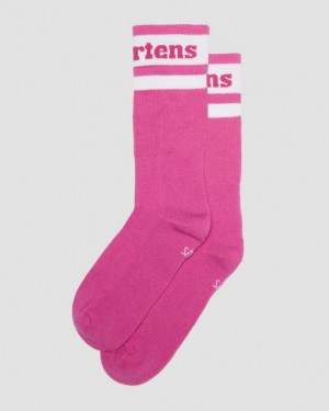 Dr. Martens Athletic Logo Organic Cotton Blend Socks Różowe | SN-DM85221