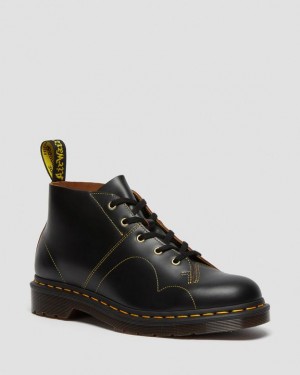 Dr. Martens Church Vintage Monkey Boots Czarne | SN-DM84231