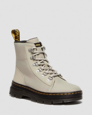 Dr. Martens Combs Poly Casual Boots Szare | SN-DM84400