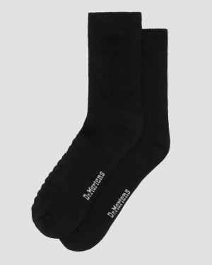 Dr. Martens Double Doc Cotton Blend Socks Czarne | SN-DM85251