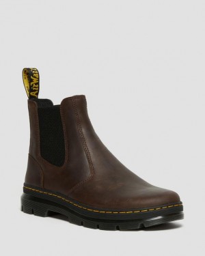 Dr. Martens Embury Crazy Horse Leather Casual Boots Brązowe | SN-DM84934