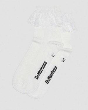 Dr. Martens Frill Organic Cotton Socks Białe | SN-DM85233
