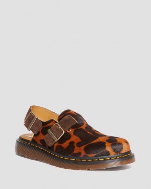 Dr. Martens Jorge Made in England Hair On Slingback Mule Kolorowe | SN-DM85081