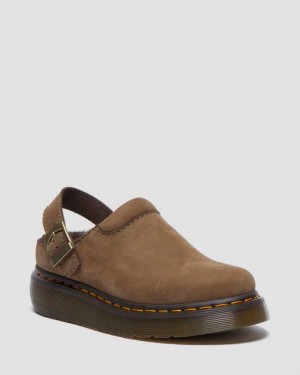 Dr. Martens Laketen Buttersoft Slingback Mule Khaki | SN-DM85099