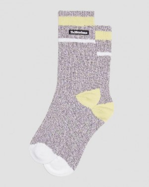 Dr. Martens Marl Organic Socks Fioletowe | SN-DM85219