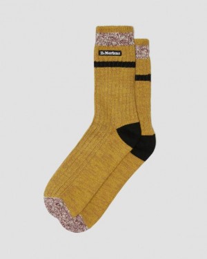Dr. Martens Marl Organic Socks Żółte | SN-DM85249