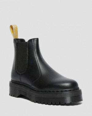 Dr. Martens Vegan 2976 Felix Platform Chelsea Boots Czarne | SN-DM84939