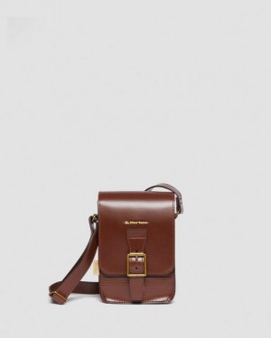 Dr. Martens Vegan Norfolk Vertical Crossbody Bag Brązowe | SN-DM84754